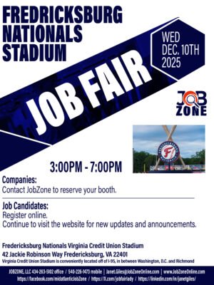 Fredericksburg Job Fair - Dec 10 2025 - Jobseeker